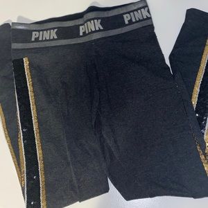 Victoria Secret Pink Sequin Leggings